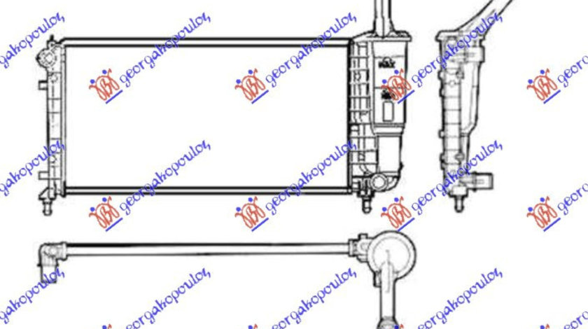 Radiator Apa - Lancia Y 2003 , 51706057