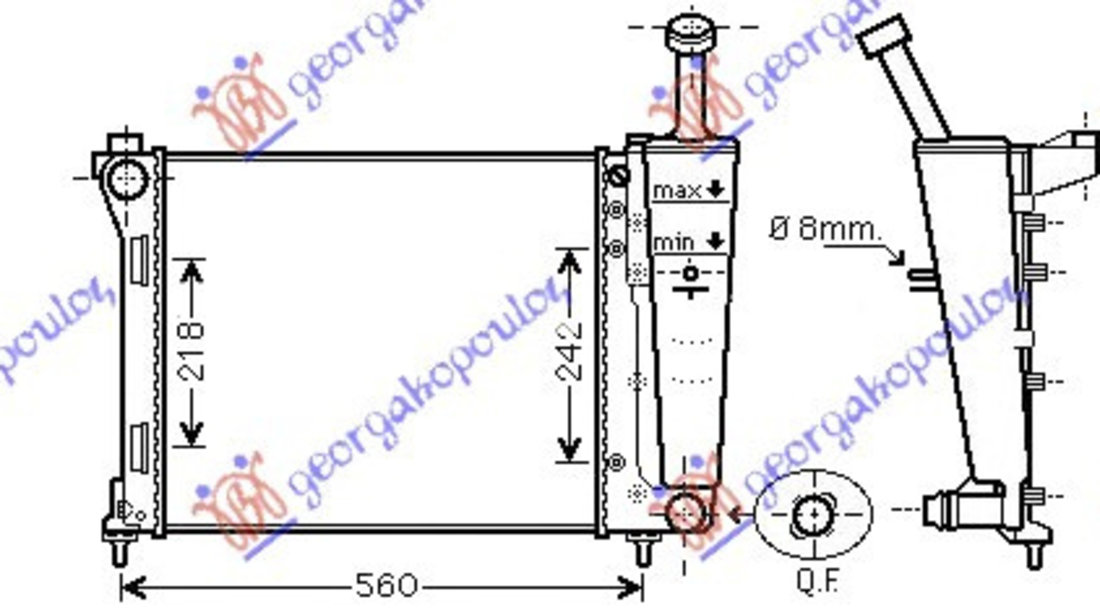 Radiator Apa - Lancia Y 2011 , 51839665