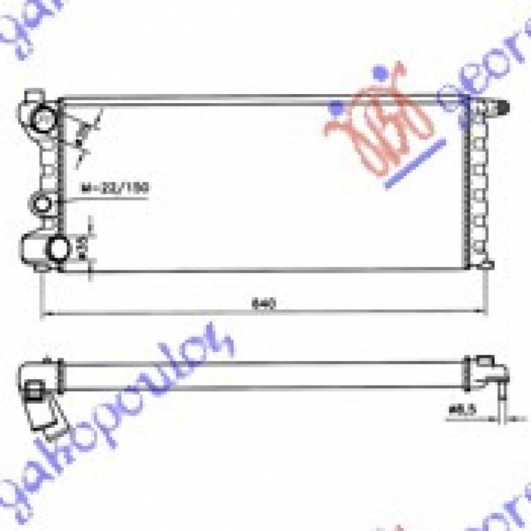 Radiator Apa - Lancia Y10 1984 , 7567061