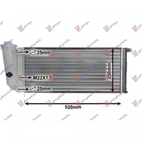 Radiator Apa - Lancia Y10 1984 , 7711521