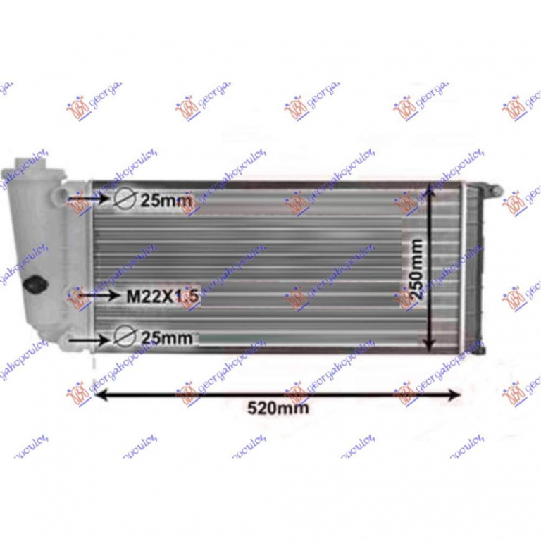 Radiator Apa - Lancia Zeta 1994 , 1301p2