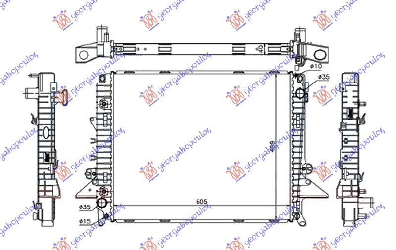 Radiator Apa - Land Rover Discovery 2005 , Pcc500111