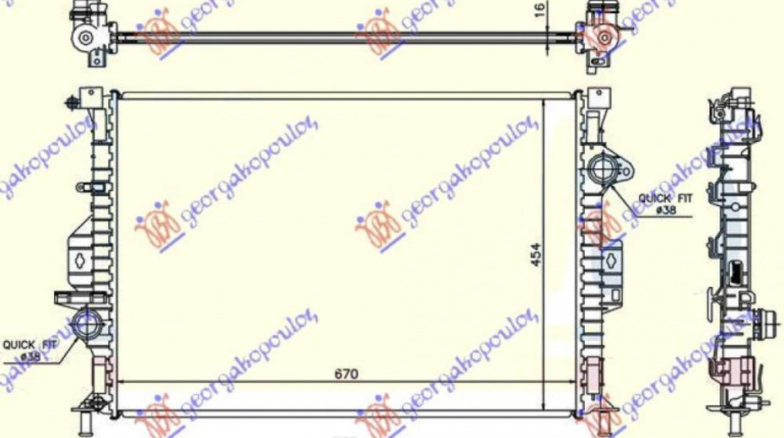 Radiator Apa - Land Rover Freelander 2007 , 1457605