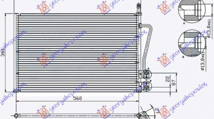 Radiator Apa - Mazda 2 2003 , C20115200