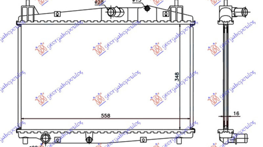 Radiator Apa - Mazda 2 2007 , Y405-15-200