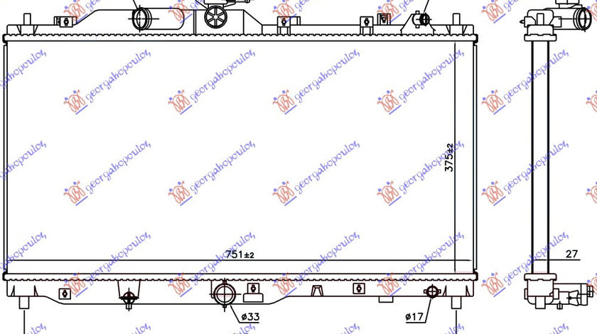 Radiator Apa - Mazda 2 2014 , S55215200a