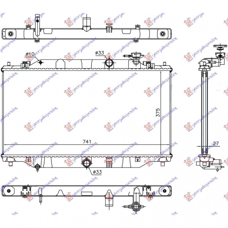 Radiator Apa - Mazda 3 Sdn-Hb 2016 , Pe2015200