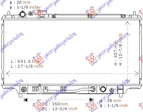 Radiator Apa - Mazda 323 Sdn 1995 , B6bf15200g