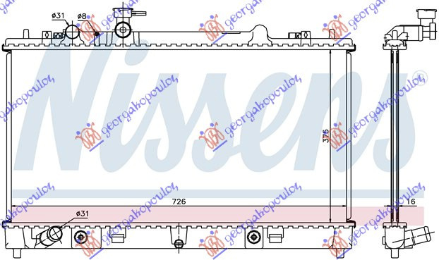 Radiator Apa - Mazda 6 2008 , Lf4k15200b