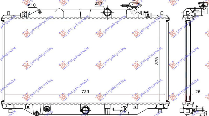 Radiator Apa - Mazda 6 2013 , Sh0615200