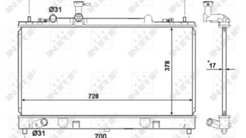 Radiator apa Mazda 6 (GG) 2002-2008 #3 01273051