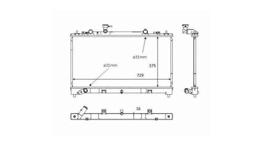 Radiator apa Mazda 6 (GH) 2007-2016 #3 016M36