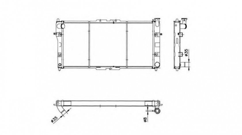 Radiator apa Mazda 626 Mk IV (GE) 1991-1997 #2 01273048