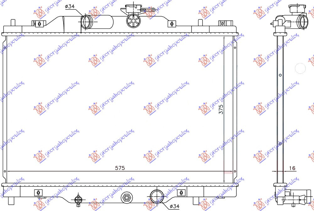 Radiator Apa - Mazda Cx3 2015 , Pehh15200