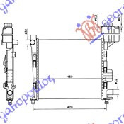 Radiator Apa - Mercedes A Class (W168) 1998 , 1685000002