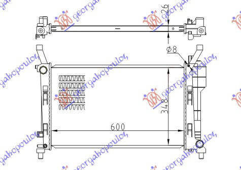 Radiator Apa - Mercedes A Class (W169) 2004 , 1695000303