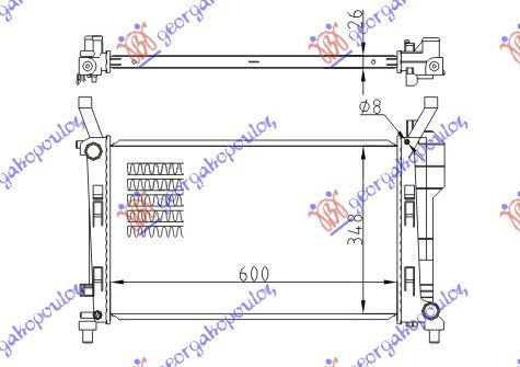 Radiator Apa - Mercedes A Class (W169) 2004 , 1695000303