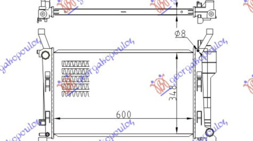 Radiator Apa - Mercedes A Class (W169) 2004 , 1695000303