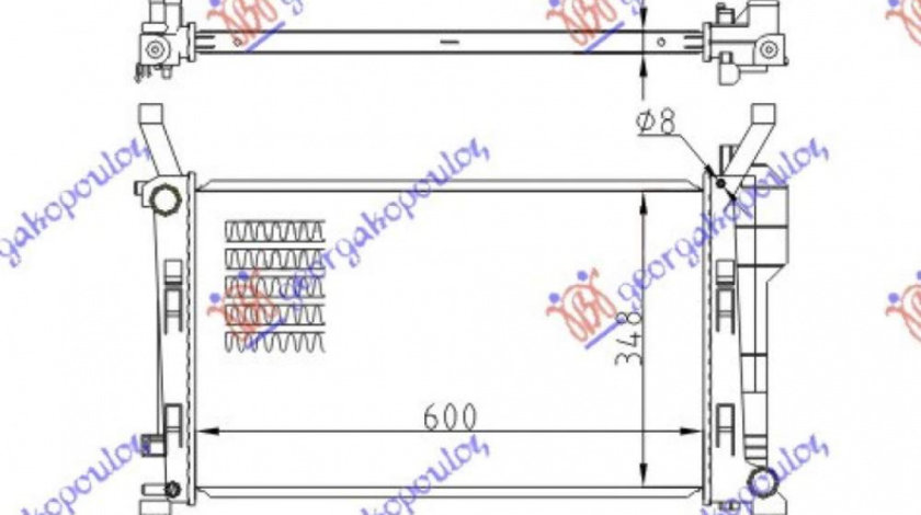 Radiator Apa - Mercedes B Class (W245) 2006 , 1695000303