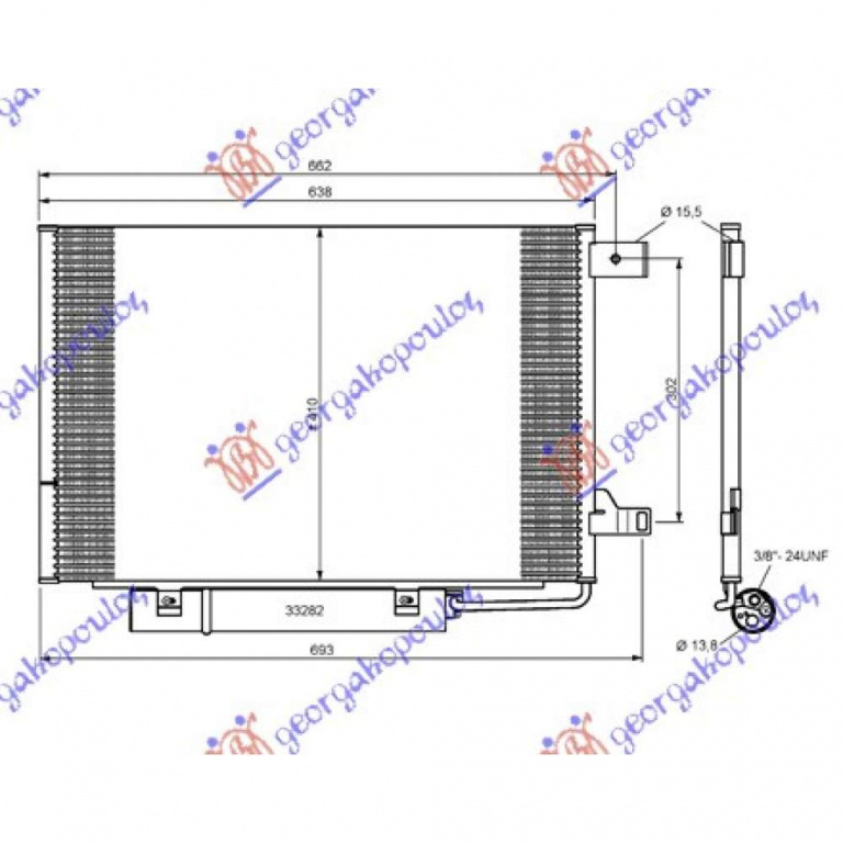 Radiator Apa - Mercedes B Class (W245) 2008 , 1695000003