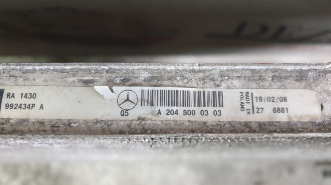Radiator apa Mercedes-Benz C-Class Coupe (C204) 220 CDI 2.2 170cp cod piesa : A2045000303