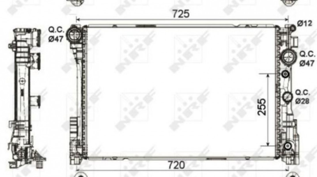 Radiator apa Mercedes C-CLASS cupe (C204) 2011-2016 #2 120101N