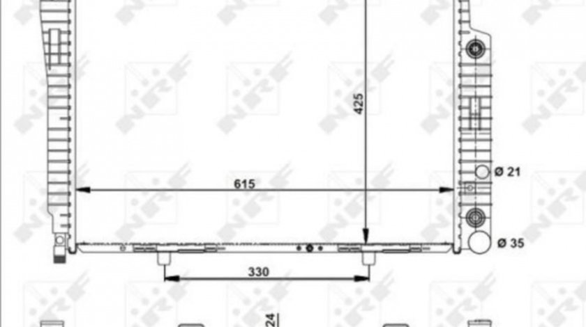 Radiator apa Mercedes C-CLASS (W202) 1993-2000 #2 01062051