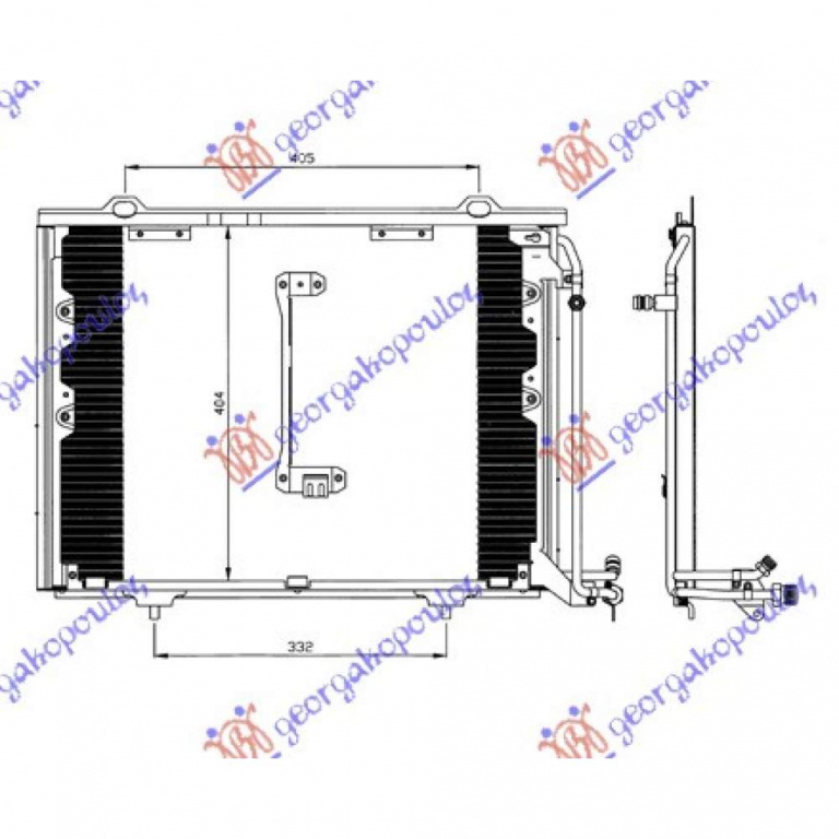 Radiator Apa - Mercedes C Class (W202) 1993 , 2025005603