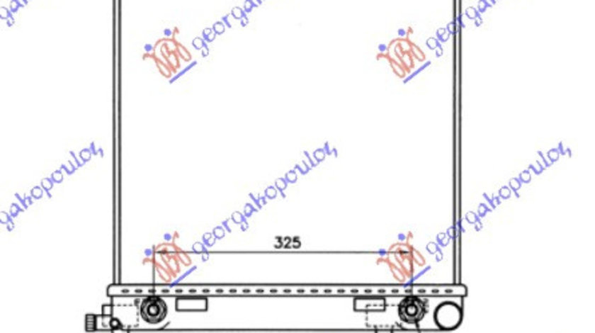 Radiator Apa - Mercedes C Class (W202) 1993 , 2025006103