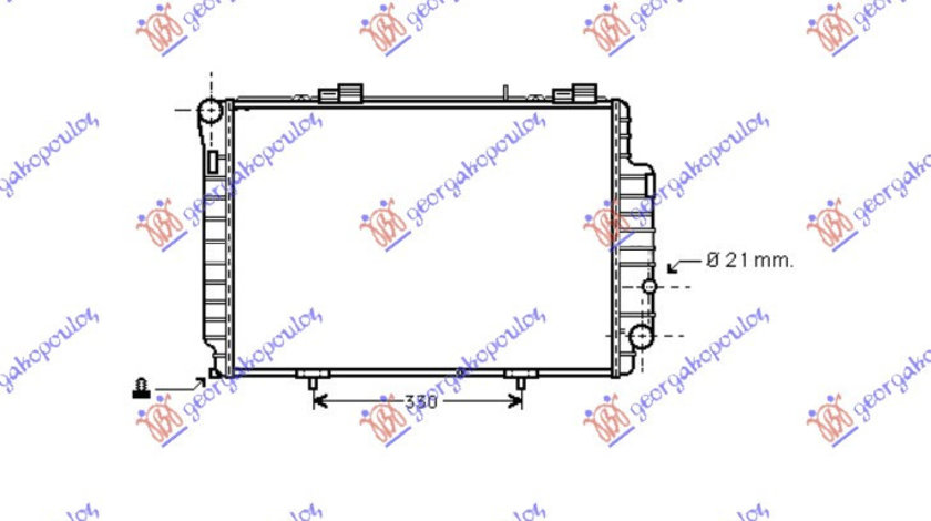 Radiator Apa - Mercedes C Class (W202) 1993 , 2025006303