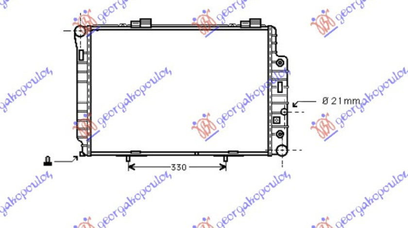 Radiator Apa - Mercedes C Class (W202) 1993 , A2025002203