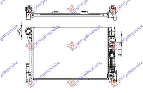 Radiator Apa - Mercedes C Class (W204) 2007 , 2045000203