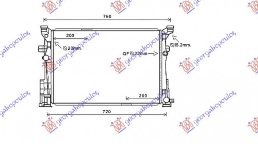 Radiator Apa - Mercedes Cla (117) 2013 , 2465001303