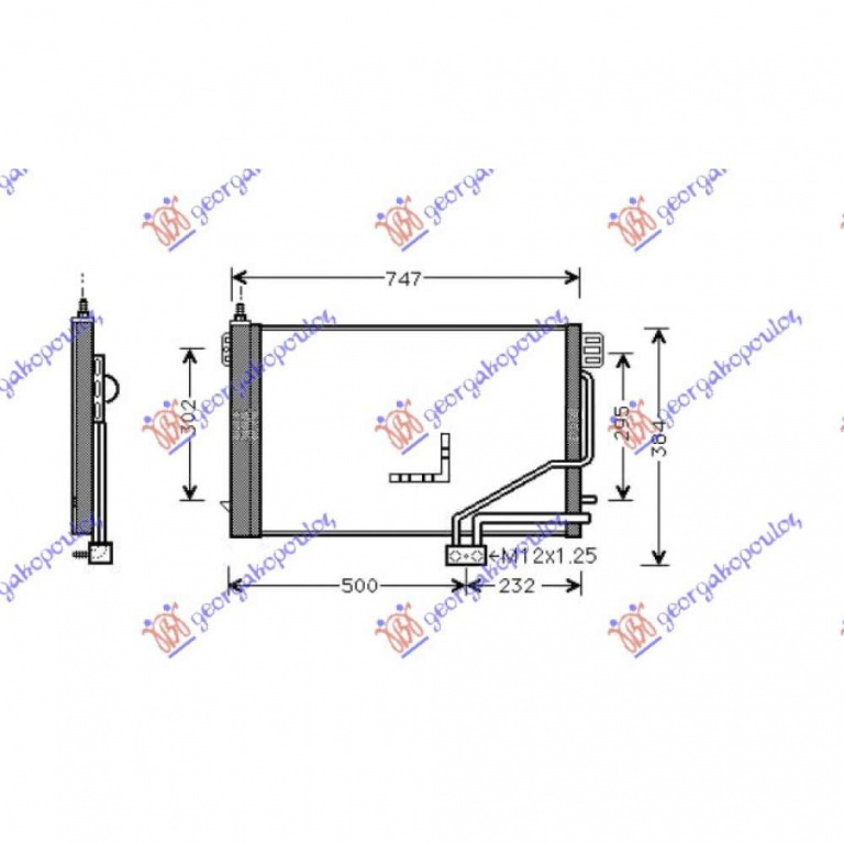 Radiator Apa - Mercedes Clc (W203) Coupe 2008 , 2035003403