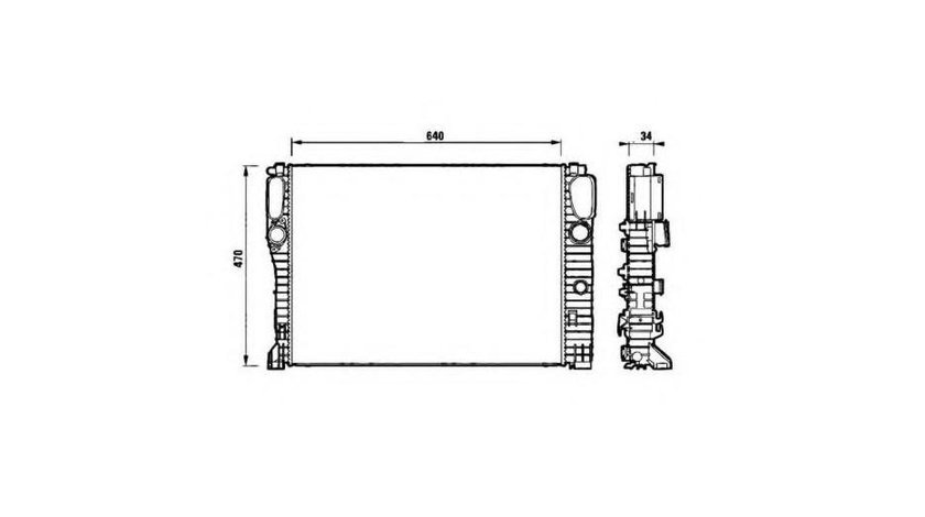 Radiator apa Mercedes CLS (C219) 2004-2011 #3 118196