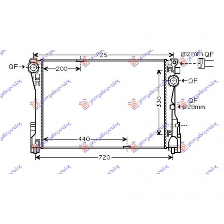 Radiator Apa - Mercedes Cls (W218) Coupe 2010 , 995002603