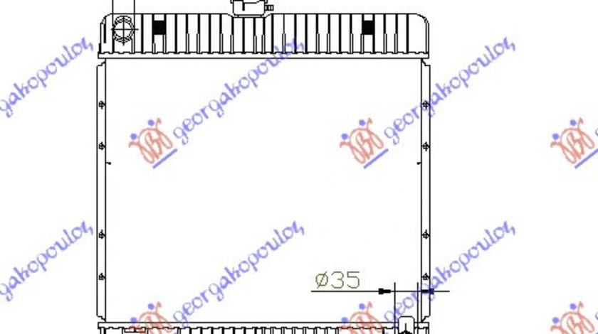 Radiator Apa - Mercedes E Class (W123) 1976 , 1235012901