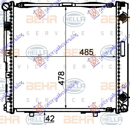 Radiator Apa - Mercedes E Class (W124) 1985 , 1245000103