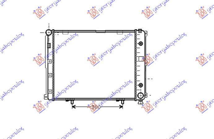 Radiator Apa - Mercedes E Class (W124) 1985 , 1245002203