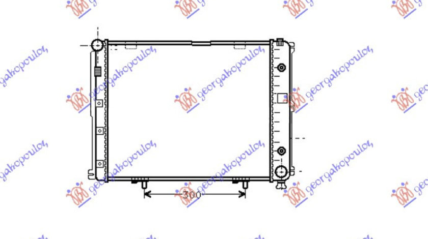 Radiator Apa - Mercedes E Class (W124) 1985 , 1245002203