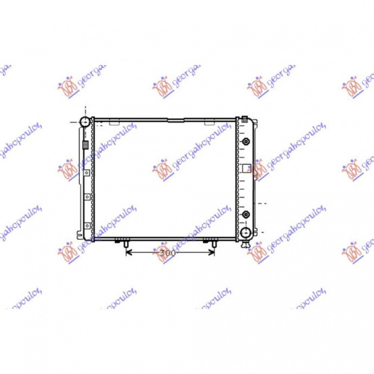 Radiator Apa - Mercedes E Class (W124) 1993 , 1245000503