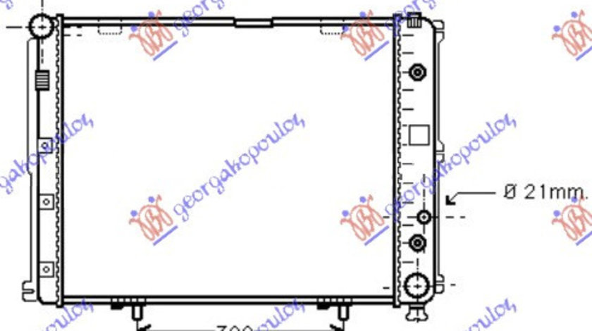 Radiator Apa - Mercedes E Class (W124) 1993 , 1245006303