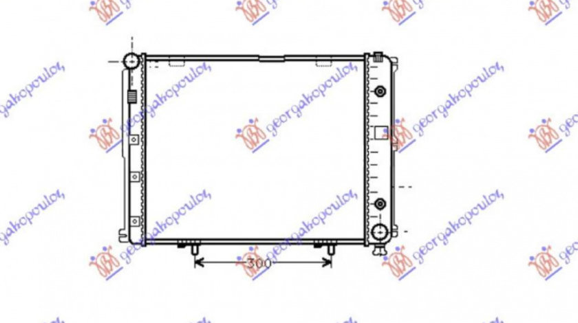 Radiator Apa - Mercedes E Class (W124) 1993 , 1245009803