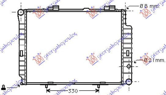 Radiator Apa - Mercedes E Class (W210)1996 1997 , A2105000803