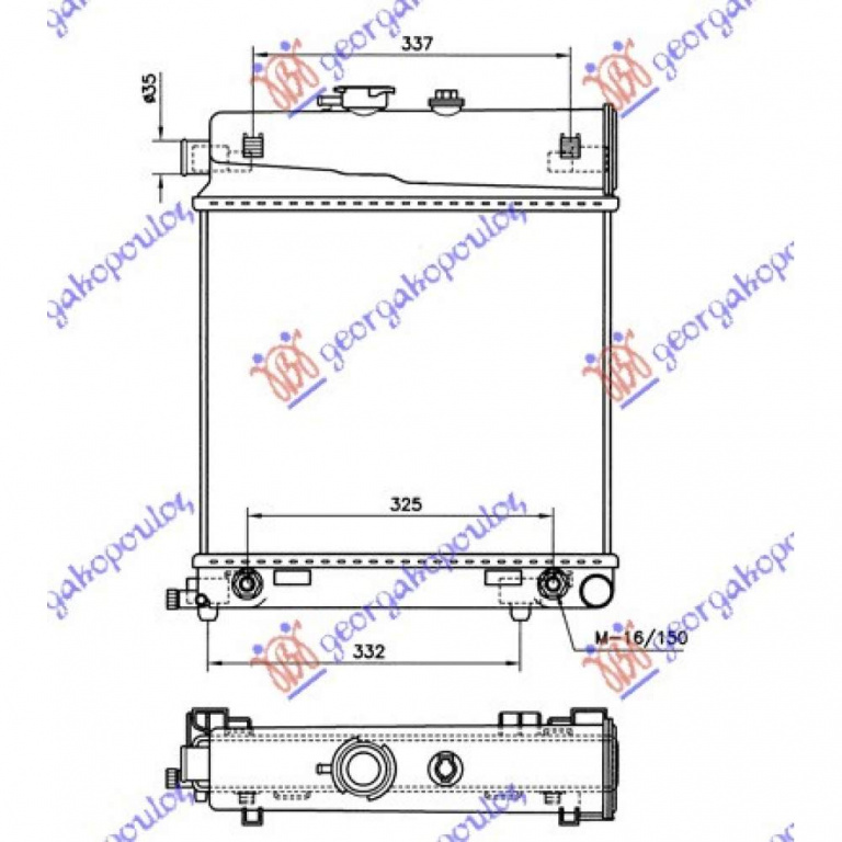 Radiator Apa - Mercedes E Class (W210)1996 1997 , 2025006103