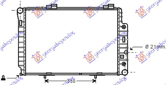 Radiator Apa - Mercedes E Class (W210)1996 1997 , 2025003203