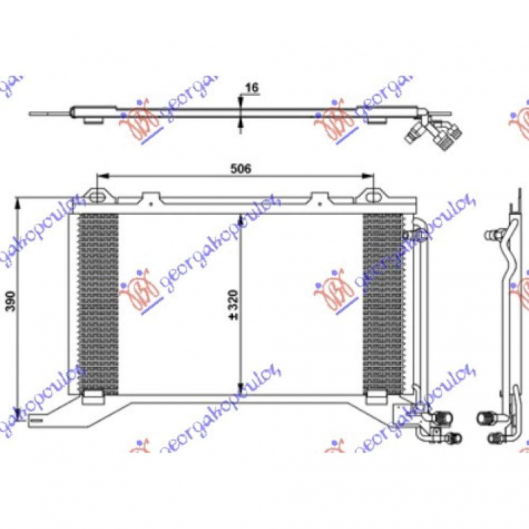 Radiator Apa - Mercedes E Class (W210)1996 1997 , 2105006603