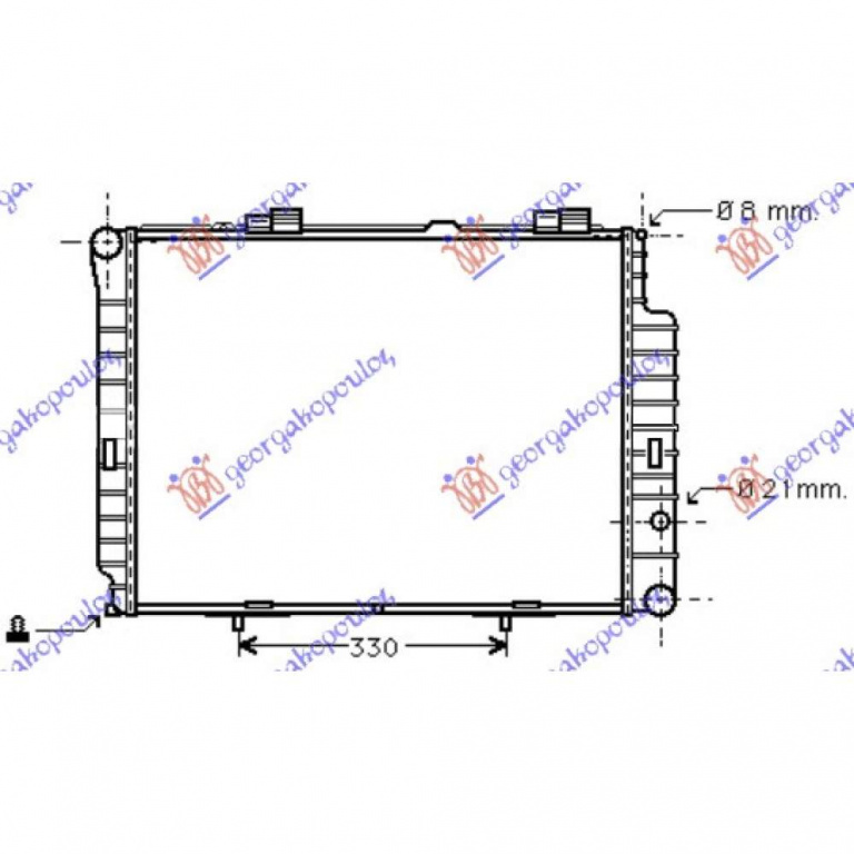 Radiator Apa - Mercedes E Class (W210) 1999 , 2105000803