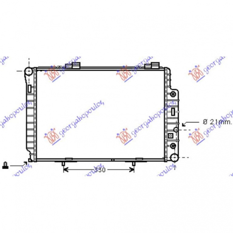 Radiator Apa - Mercedes E Class (W210) 1999 , 2105000803