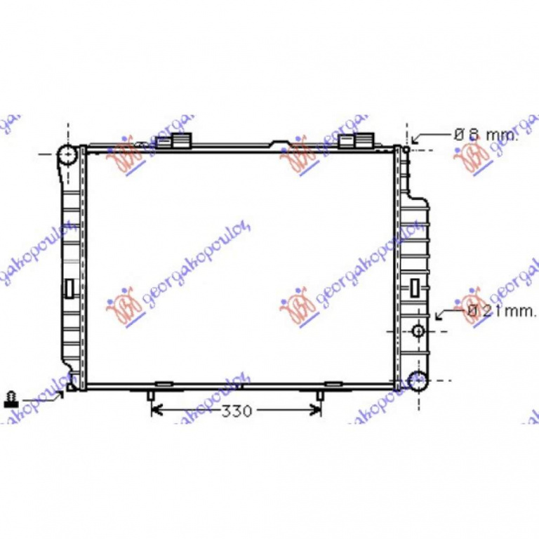 Radiator Apa - Mercedes E Class (W210) 1999 , A2105000803